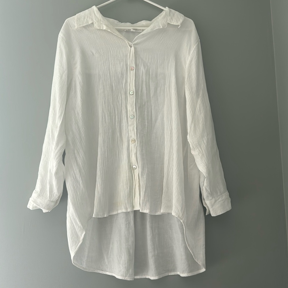 Jane&delancey woman’s white swim cover up
